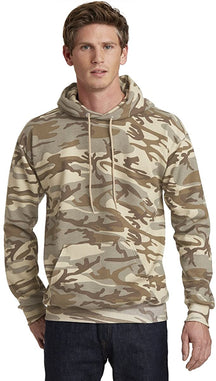 Classic Camo Print Core Fleece Pullover Hooded Sweatshirt