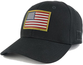 USA Original American Flag 3-D Rubber Tactical Patch Adjustable Structured Operator Cap