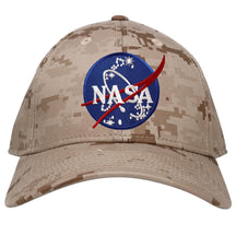 Low Profile NASA Insignia Logo Patch Camo Cap