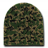 Classic Style Camouflage Watch Cap Short Beanie - Woodland Digital