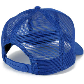 Armycrew NASA Meatball Space Logo Embroidered Patch Snapback Cap - Mesh Back - Royal Blue