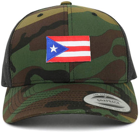 Armycrew Small Puerto Rico Flag Patch Mesh Trucker Cap