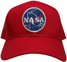 Armycrew NASA Space Meatball Embroidered Patch Snapback Mesh Trucker Cap