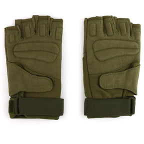 Outdoor Durable Lightweight Fingerless Glove - Olive