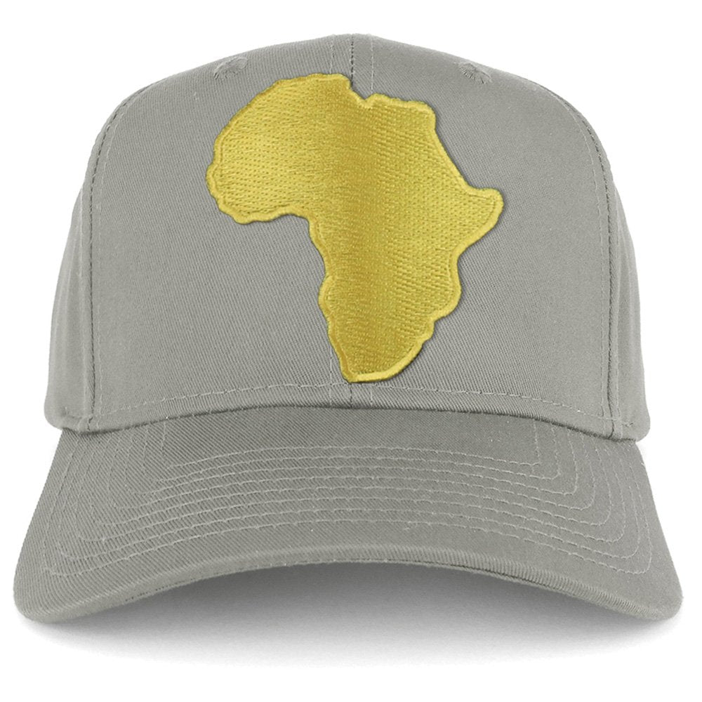 Armycrew Golden Africa Continent Map Patch Snapback Baseball Cap