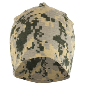 Armycrew Digital Camouflage Polyester Jersey Knit Lightweight Soft Beanie Cap