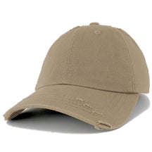 Vintage Frayed Unstructured Adjustable Polo Cap