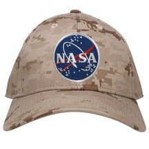 Low Profile NASA Meatball Logo Embroidered Patch Camo Cap