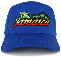 RGY Rasta Jamaica Text Island Palm Tree Iron on Patch Ajustable Baseball Cap