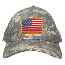 Armycrew Low Profile US American Flag Patch Camo Cap - ACU