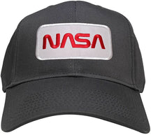 NASA Worm Red Text Embroidered Iron On Patch Snapback Baseball Cap