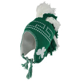 Armycrew Mohawk Irish Aviator Knit Ski Winter Beanie Hat with Braids
