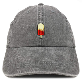 Armycrew Popsicle Embroidered Patch Unstructured Cotton Washed Baseball Cap