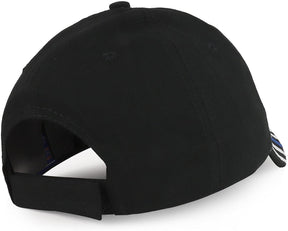 Armycrew Thin Blue Line Law Enforcement Embroidered Flag Bill Baseball Cap