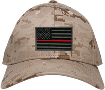 Low Profile US American Flag Patch Camo Cap - DES