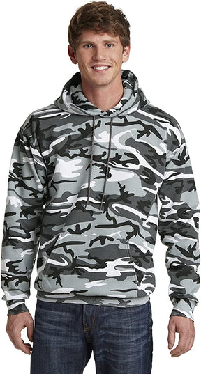 Classic Camo Print Core Fleece Pullover Hooded Sweatshirt