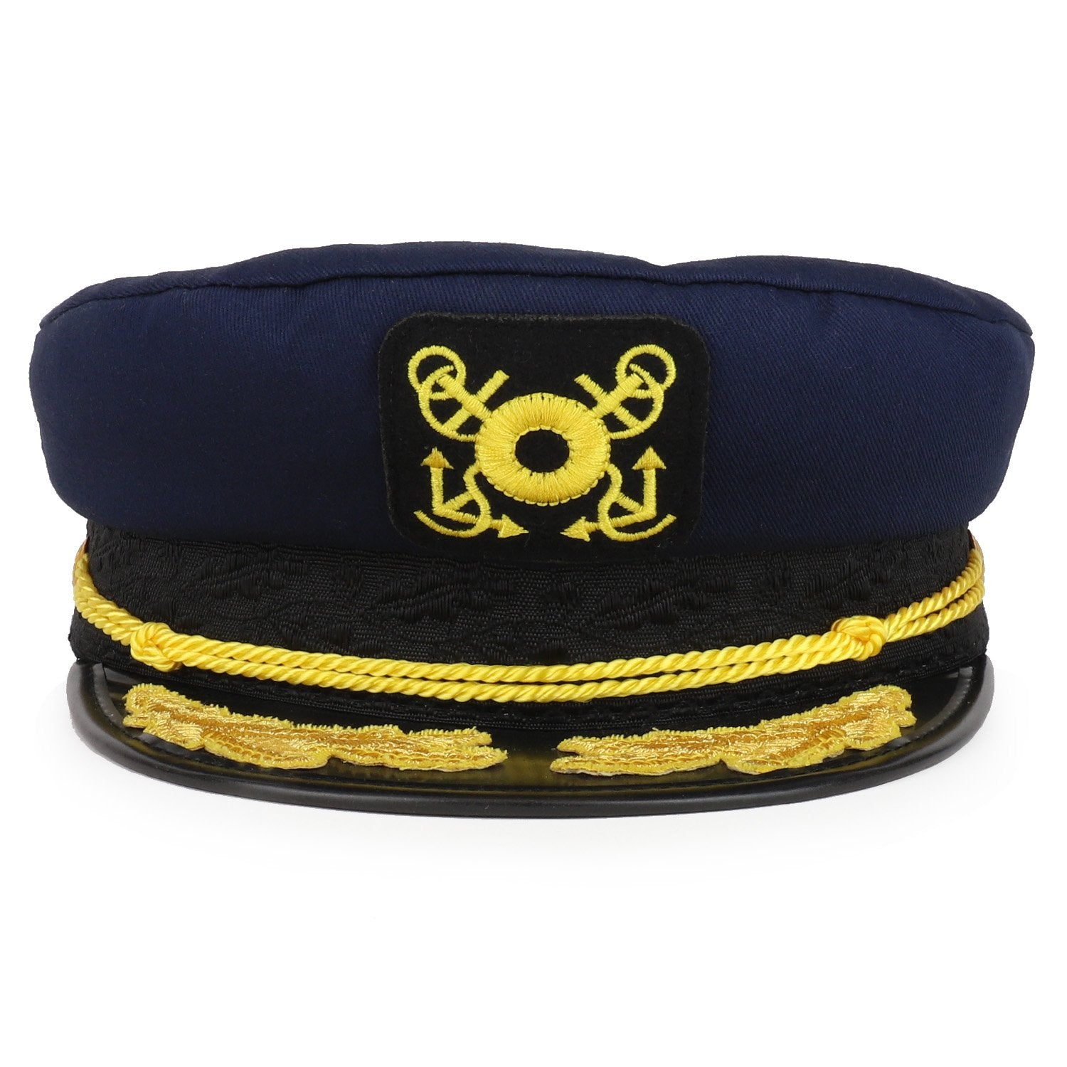 Armycrew Cotton Yacht Flagship Oak Leaf Captain Costume Sailor Hat