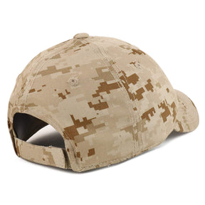 Armycrew Thin Red Line 2 American Flag Patch Camouflage Structured Baseball Cap - DES