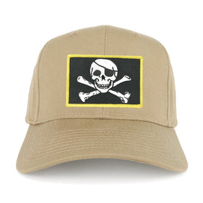 Jolly Rogers Military Skull Embroidered Iron on Patch Adjustable Baseball Cap