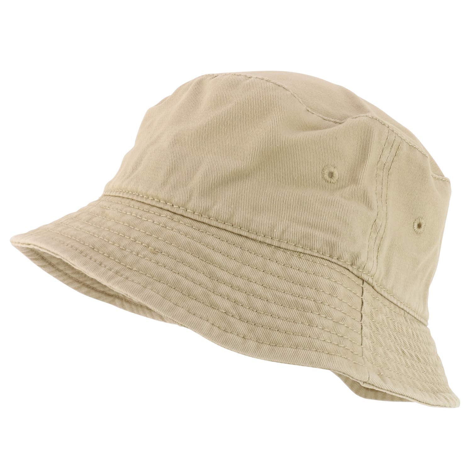 Armycrew Garment Washed Cotton Twill Casual Bucket Hat - S/M to 2XL/3XL