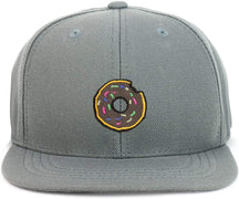 Armycrew Youth Kid Size Donut Patch Flat Bill Snapback Baseball Cap
