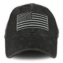 Armycrew USA Flag Embroidered Structured Brushed Cotton Baseball Cap