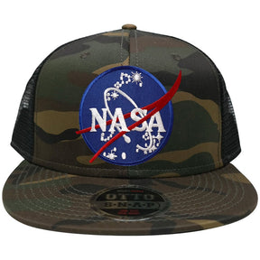 NASA Space Insignia Embroidered Patch Logo Adjustable Trucker Cap