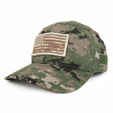 Armycrew USA Desert Digital Flag Tactical Patch Structured Operator Baseball Cap