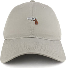 Armycrew Small Gun Embroidered Washed Cotton Soft Crown Adjustable Dad Hat