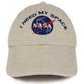 Armycrew Unlimited Youth NASA I Need My Space Embroidered Soft Washed Cotton Twill Cap