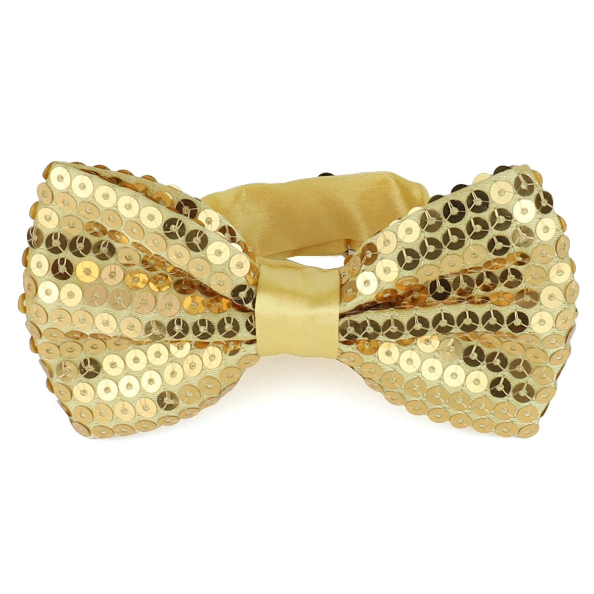 Armycrew Shiny Sequin Covered Adjustable Pre-tied Bow Tie