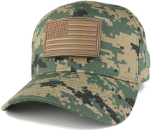 Armycrew US American Flag Coyote 3D Rubber Tactical Patch with Adjustable Structured Operator Cap