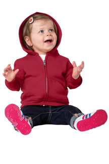 Armycrew Infant Full-Zip Cotton Poly Fleece Sweatshirt Basic Hoodie