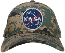 Low Profile NASA Meatball Logo Embroidered Patch Camo Cap