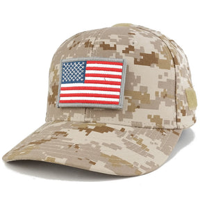 Armycrew USA Flag Original 2 Tactical Embroidered Patch Adjustable Structured Operator Cap