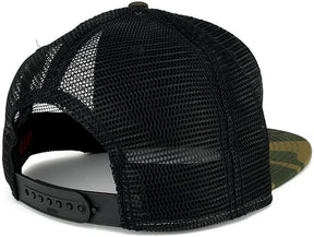 Armycrew Oversize XXL New Nevada State Flag Patch Camo Mesh Snapback Cap - Camo Black