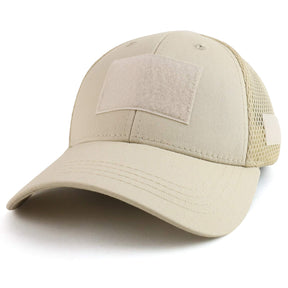 Armycrew Low Profile Air Mesh Tactical Cap with 6 Loop Patch Areas