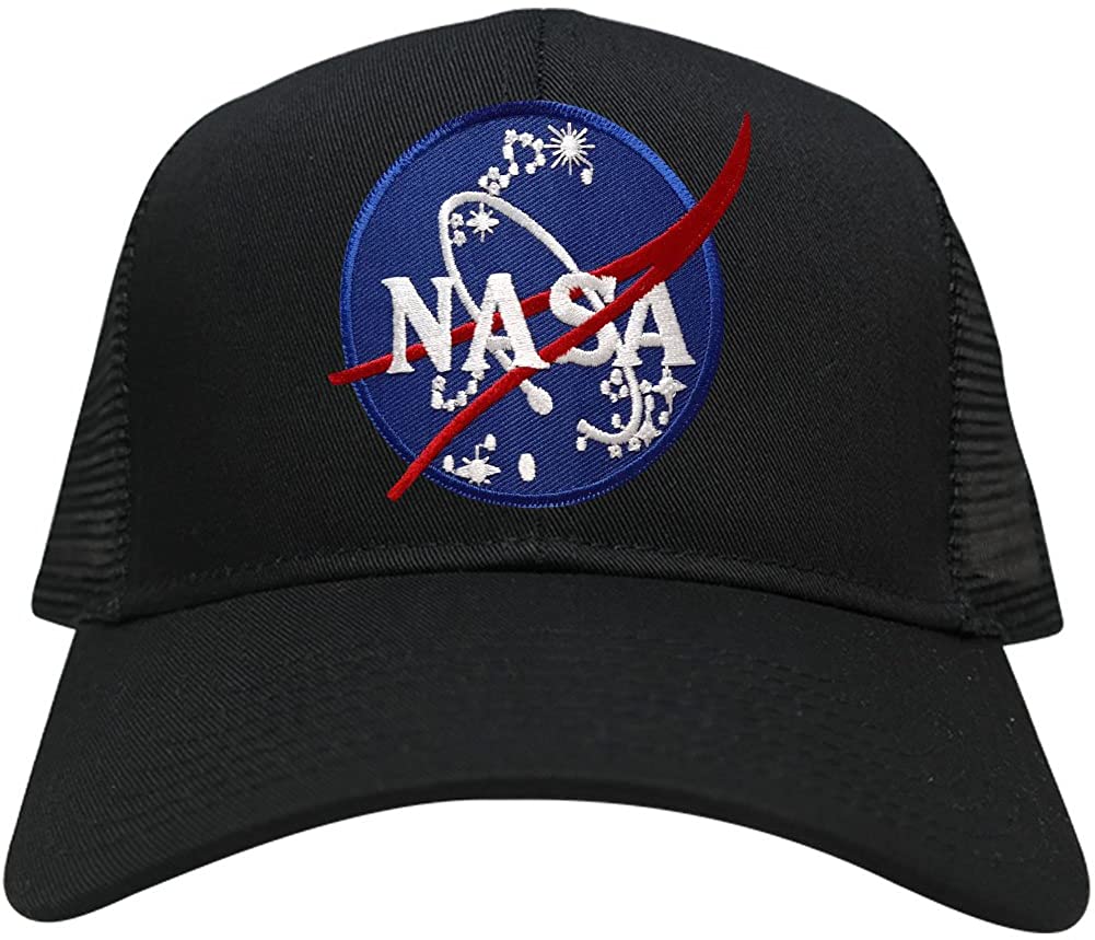 NASA Insignia Symbol Embroidered Iron On Patch Mesh Trucker Snapback Cap