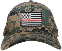 Armycrew Low Profile US American Flag Patch Camo Cap - MCU