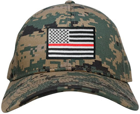 Armycrew Low Profile US American Flag Patch Camo Cap - MCU