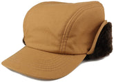 Armycrew Men's Duck Work Superior Cotton Winter Ball Cap with Earflap - Brown