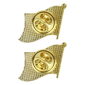 Armycrew Metallic Argentina Flag Badge Lapel Pin 2 Pack Set