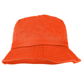 Armycrew Unlimited Youth Pigment Dyed Washed 100% Cotton Bucket Hat - Orange