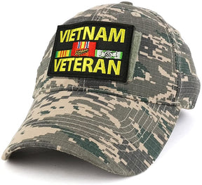 Armycrew Vietnam Veteran Tactical Patch Cotton Adjustable Baseball Cap