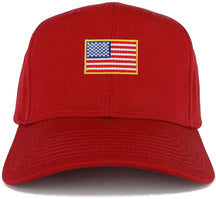 Small Yellow American Flag Embroidered Iron on Patch Adjustable Baseball Cap