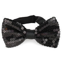 Armycrew Shiny Sequin Covered Adjustable Pre-tied Bow Tie