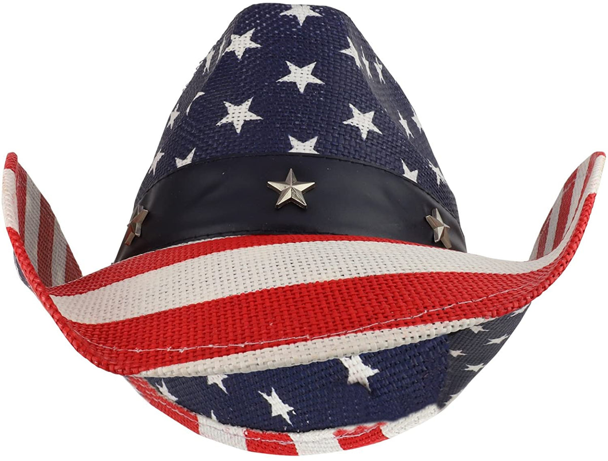 Armycrew American Flag Toyo Western Cowgirl Cowboy Hat