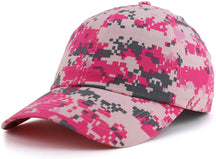 Armycrew Digital Camouflage Unstructured Cotton Ripstop Baseball Cap