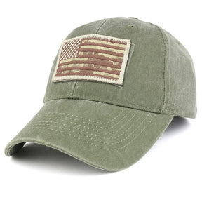 Armycrew USA Desert Digital Flag Tactical Patch Cotton Adjustable Baseball Cap