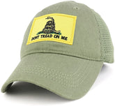 Dont Tread on Me, Yellow Gadsden Snake Embroidered Tactical Patch with Mesh Operator Cap